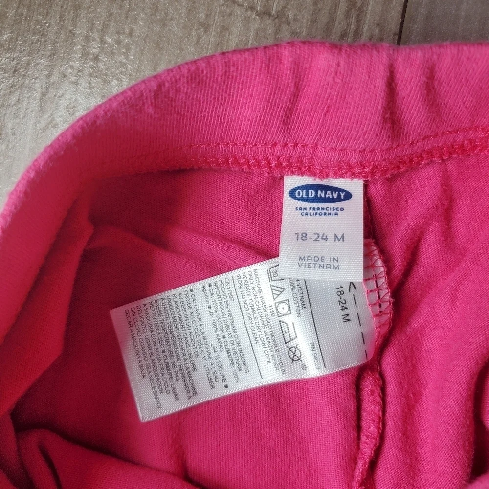 Old Navy Barbie Pink Size 18-24m Baby Toddler Girl Pull-on Cotton Skort NWOT